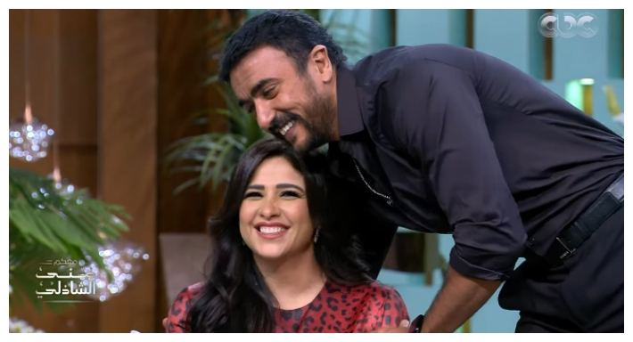  حلقة ياسمين عبد العزيز مع منى الشاذلي cbc .. اول ظهور لزوجها أحمد العوضي