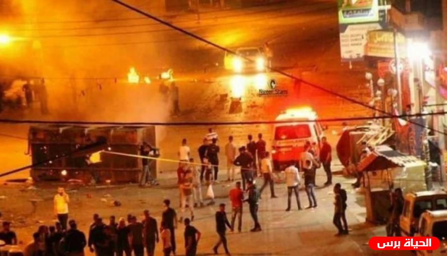 اصابة العشرات خلال مواجهات مع الاحتلال في برقة