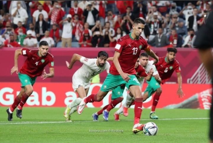 فلسطين تخسر برباعية نظيفة امام المغرب في كأس العرب