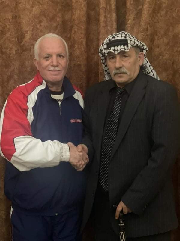 الشيوخي خلال لقاء فلفل يشيد بدور الرياضة الفلسطينية بعول اسرائيل بقيادة الفريق جبريل الرجوب 