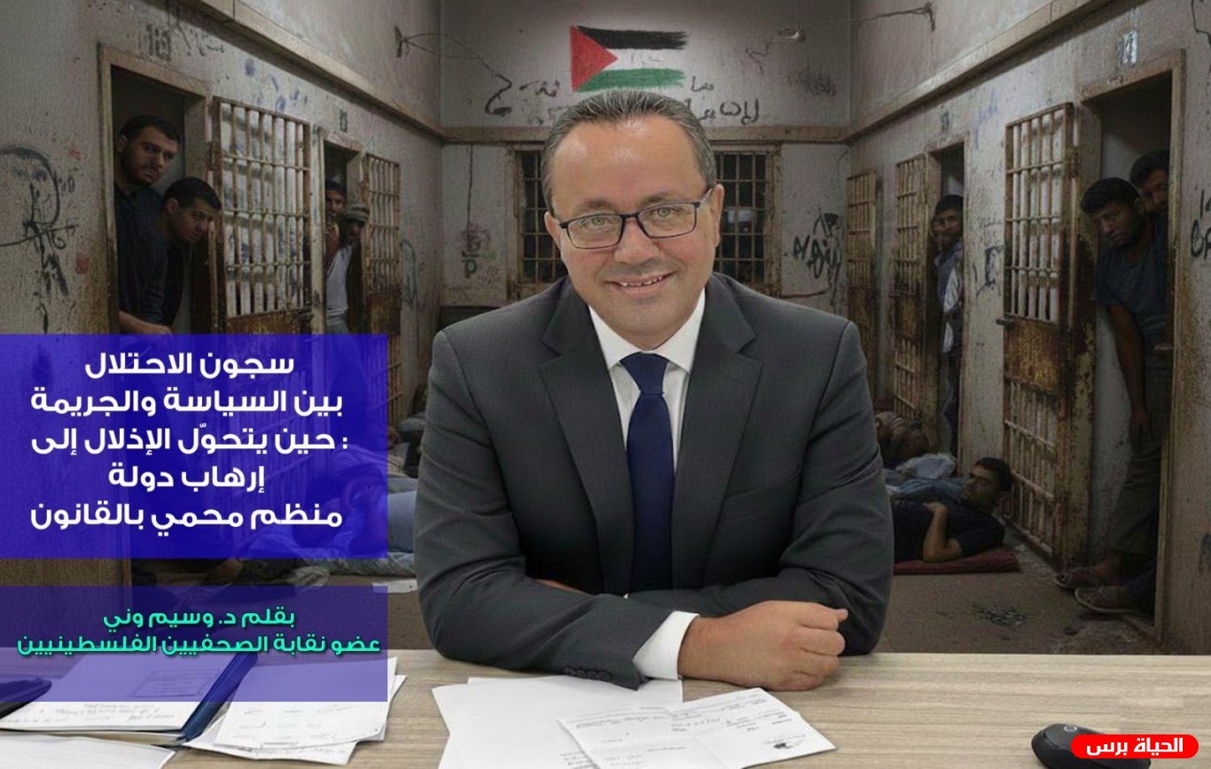 سجون الاحتلال بين السياسة والجريمة: حين يتحوّل الإذلال إلى إرهاب دولة منظم محمي بالقانون…بقلم د. وسيم وني